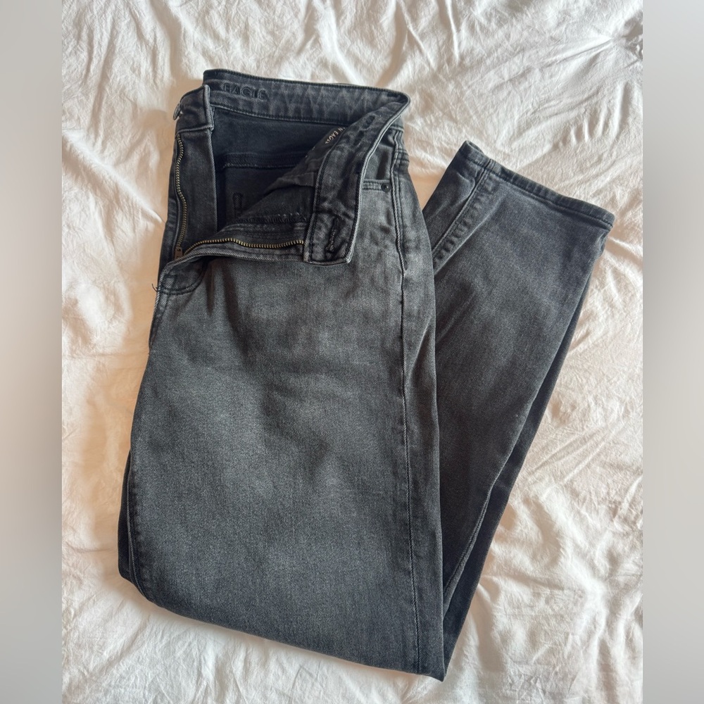 american eagle mom jean, size: 8 regular, color: black, worn once